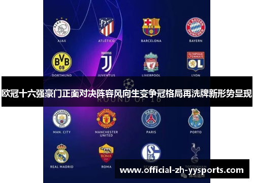 欧冠十六强豪门正面对决阵容风向生变争冠格局再洗牌新形势显现 欧冠十六强豪门正面对决阵容风向生变争冠格局再洗牌新形势显现